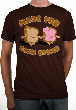 Peanut Butter & Jelly Lovers Mens Organic T-Shirt