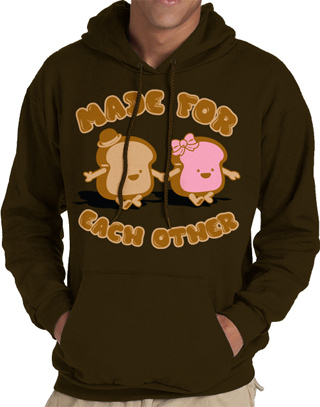 Peanut Butter & Jelly Lovers Mens Hooded Sweatshirt