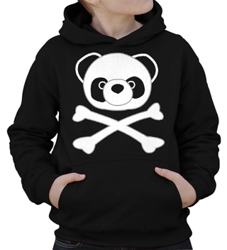 Pirate Panda Kids Hooded Sweatshirt