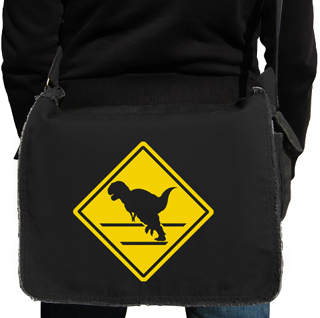Dinosaur Crossing Messenger Bag