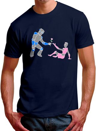 Robot Romance Mens T-Shirt