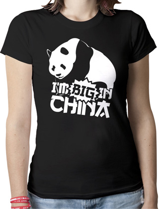 I'm Big In China Panda Ladies Organic T-Shirt