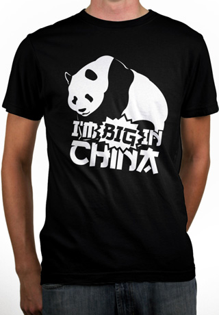 I'm Big In China Panda Mens Organic T-Shirt