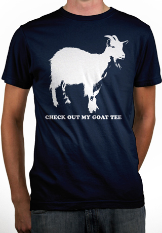 Check Out My Goat Tee Mens Organic T-Shirt
