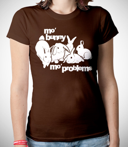 Mo Bunny Mo Problems Ladies Organic T-Shirt