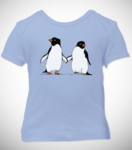 Penguin Lovers Infant Lap T-Shirt 