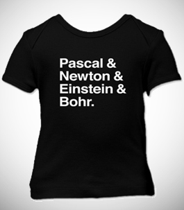 Pascal & Einstein & Newton & Bohr Infant Lap T-Shirt 