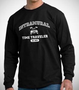 Intramural Time Traveler Mens Long Sleeve T-shirt 