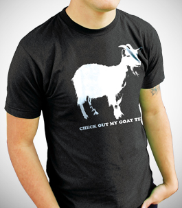 Check Out My Goat Tee Mens Slim Fit T-shirt