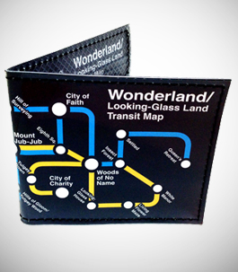 Wonderland Metro Map Wallet